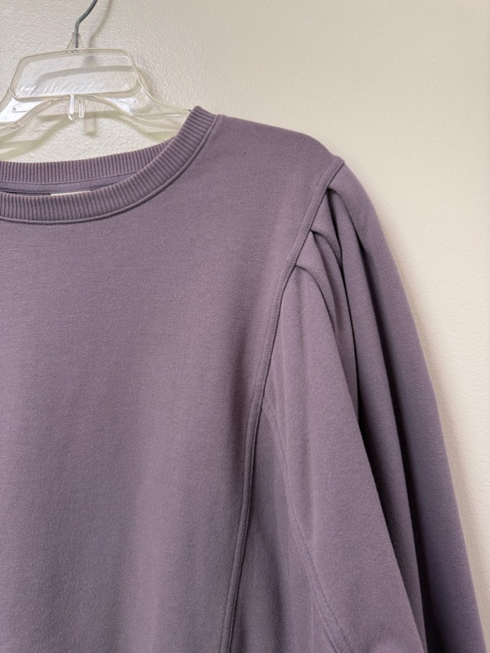 a new day Dusty Purple Puff-Sleeve Sweatshirt - Picture 2 of 5